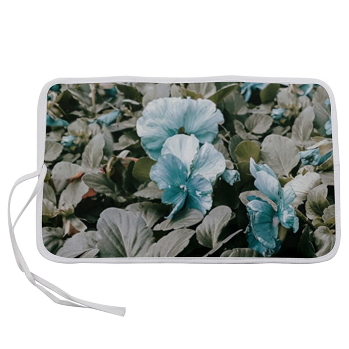 Flowers And Leaves Colored Scene Pen Storage Case (M)