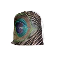 Peacock Drawstring Pouch (large)