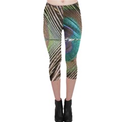 Peacock Capri Leggings  by StarvingArtisan