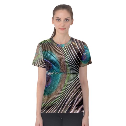 Peacock Women s Sport Mesh Tee by StarvingArtisan