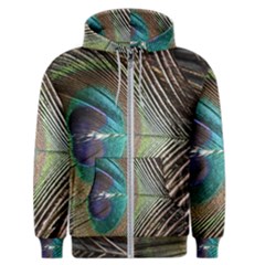 Peacock Men s Zipper Hoodie by StarvingArtisan