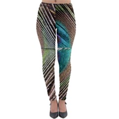 Peacock Lightweight Velour Leggings by StarvingArtisan