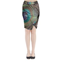 Peacock Midi Wrap Pencil Skirt by StarvingArtisan