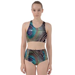 Peacock Racer Back Bikini Set by StarvingArtisan