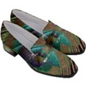 Peacock Women s Chunky Heel Loafers View3