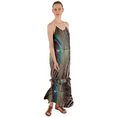 Peacock Cami Maxi Ruffle Chiffon Dress by StarvingArtisan