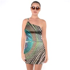 Peacock One Soulder Bodycon Dress by StarvingArtisan