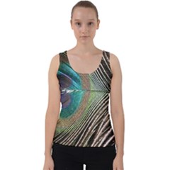 Peacock Velvet Tank Top by StarvingArtisan