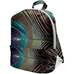 Peacock Zip Up Backpack by StarvingArtisan