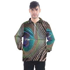 Peacock Men s Half Zip Pullover by StarvingArtisan