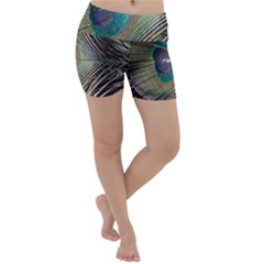 Peacock Lightweight Velour Yoga Shorts