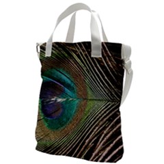 Peacock Canvas Messenger Bag by StarvingArtisan