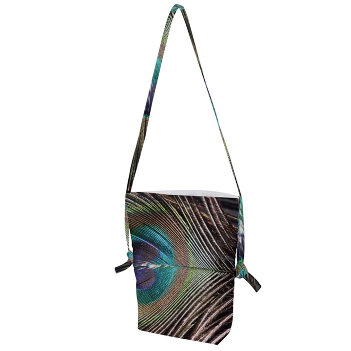 Peacock Folding Shoulder Bag