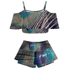 Peacock Kids  Off Shoulder Skirt Bikini by StarvingArtisan