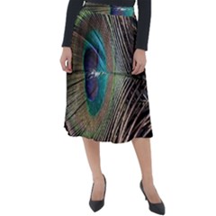 Peacock Classic Velour Midi Skirt  by StarvingArtisan