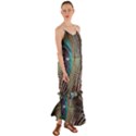 Peacock Cami Maxi Ruffle Chiffon Dress View1