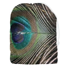 Peacock Drawstring Pouch (3xl) by StarvingArtisan