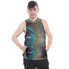 Peacock Men s Sleeveless Hoodie by StarvingArtisan