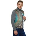 Peacock Men s Short Button Up Puffer Vest	 View2