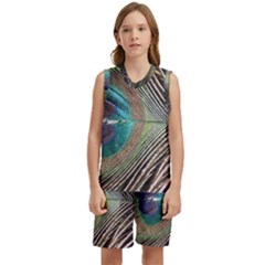 Peacock Kids  Basketball Mesh Set