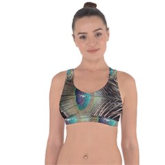 Peacock Cross String Back Sports Bra by StarvingArtisan