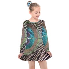 Peacock Kids  Long Sleeve Dress by StarvingArtisan