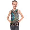 Peacock Kids  Sleeveless Hoodie View1