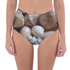 Beautiful Seashells  Reversible High-waist Bikini Bottoms by StarvingArtisan