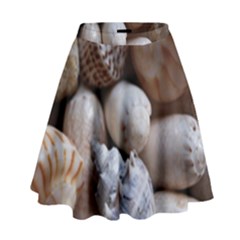 Beautiful Seashells  High Waist Skirt by StarvingArtisan