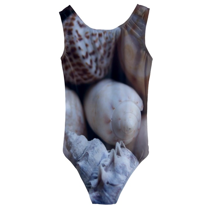 Beautiful Seashells  Kids  Cut-Out Back One Piece Swimsuit