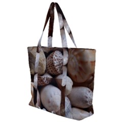 Beautiful Seashells  Zip Up Canvas Bag by StarvingArtisan