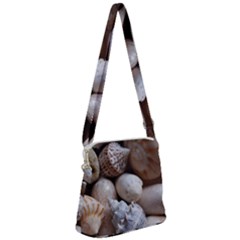 Beautiful Seashells  Zipper Messenger Bag by StarvingArtisan