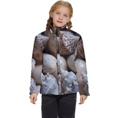 Beautiful Seashells  Kids  Puffer Bubble Jacket Coat by StarvingArtisan