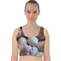 Beautiful Seashells  Velvet Racer Back Crop Top View1