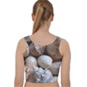 Beautiful Seashells  Velvet Racer Back Crop Top View2