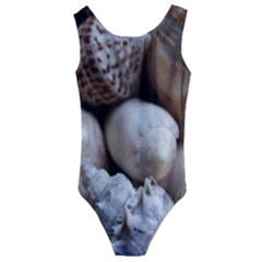 Beautiful Seashells  Kids  Cut-out Back One Piece Swimsuit by StarvingArtisan