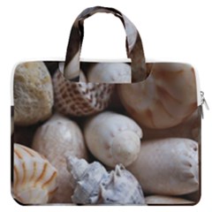 Beautiful Seashells  Macbook Pro 13  Double Pocket Laptop Bag by StarvingArtisan