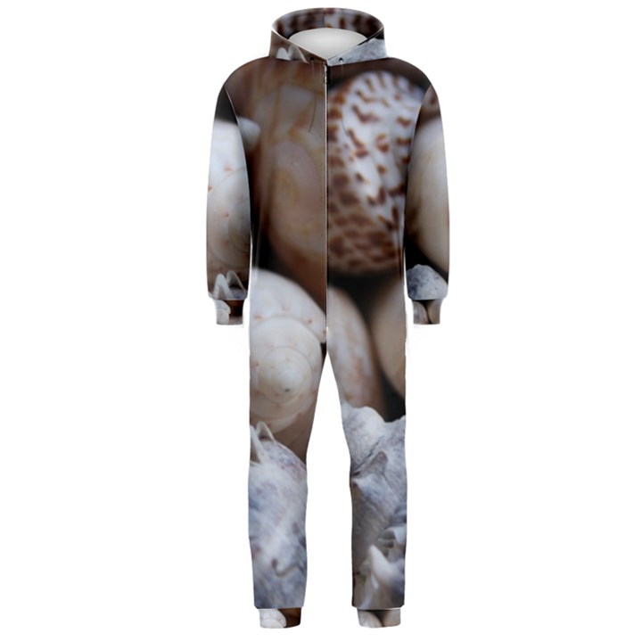 Beautiful Seashells  Hooded Jumpsuit (Men)