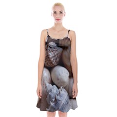 Beautiful Seashells  Spaghetti Strap Velvet Dress