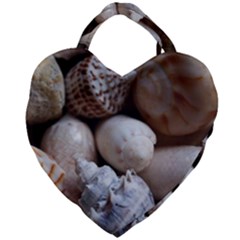 Beautiful Seashells  Giant Heart Shaped Tote by StarvingArtisan