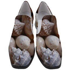 Beautiful Seashells  Women Slip On Heel Loafers by StarvingArtisan