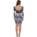 Beautiful Seashells  Women Long Sleeve Ruched Stretch Jersey Dress View4