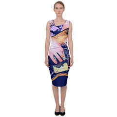 Stevie Ray Guitar  Sleeveless Pencil Dress by StarvingArtisan