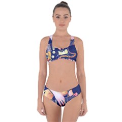 Stevie Ray Guitar  Criss Cross Bikini Set