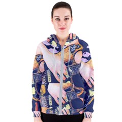 Stevie Ray Guitar  Women s Zipper Hoodie