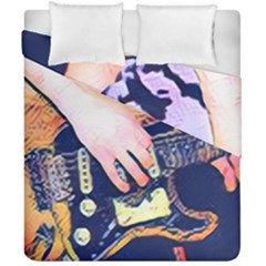 Stevie Ray Guitar  Duvet Cover Double Side (california King Size) by StarvingArtisan