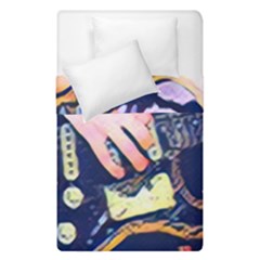 Stevie Ray Guitar  Duvet Cover Double Side (single Size) by StarvingArtisan