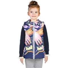 Stevie Ray Guitar  Kids  Hooded Puffer Vest