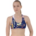 Stevie Ray Guitar  Criss Cross Racerback Sports Bra View1