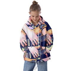 Stevie Ray Guitar  Kids  Oversized Hoodie